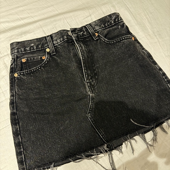 Mango Dresses & Skirts - Mango Charcoal Denim Skirt